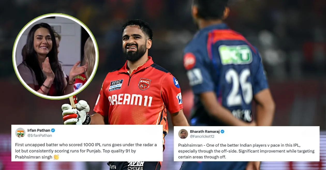IPL 2025: Fans erupt as Prabhsimran Singh’s explosive 91 flattens Lucknow Super Giants against Punjab Kings at Dharamsala