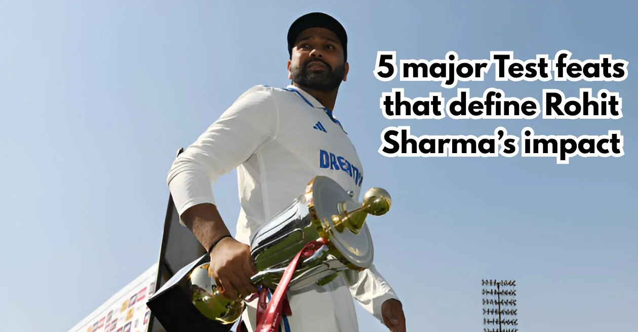5 record-breaking achievements by Rohit Sharma in Test matches