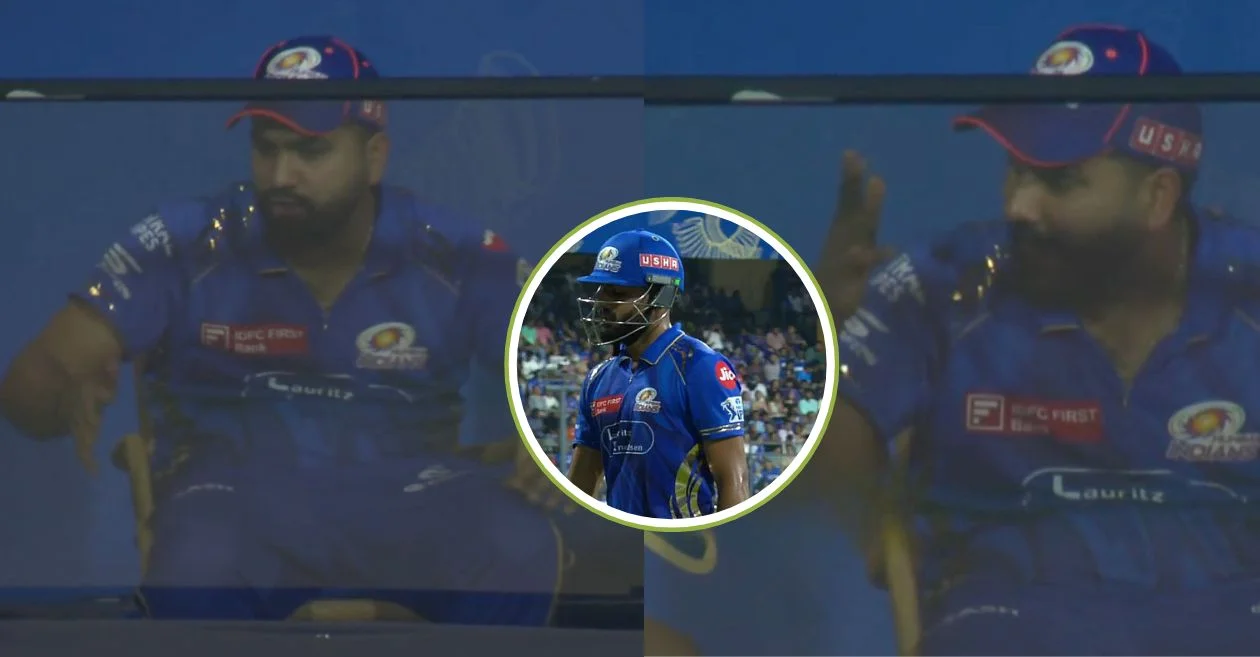WATCH: Rohit Sharma loses cool as Naman Dhir throws away his wicket at the crucial stage | MI vs GT, IPL 2025