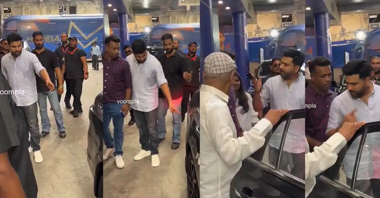 WATCH: Rohit Sharma playfully scolds brother Vishal after spotting a dent on his car