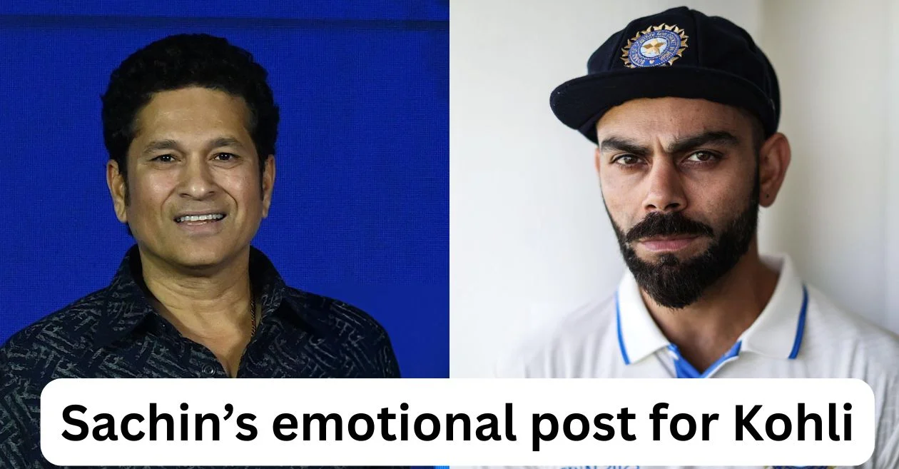 Sachin Tendulkar pays emotional tribute to Virat Kohli on his Test retirement