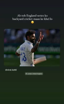 Sahiba Bali Instagram story