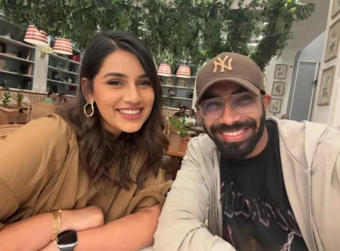Sanjana Ganesan and Jasprit Bumrah