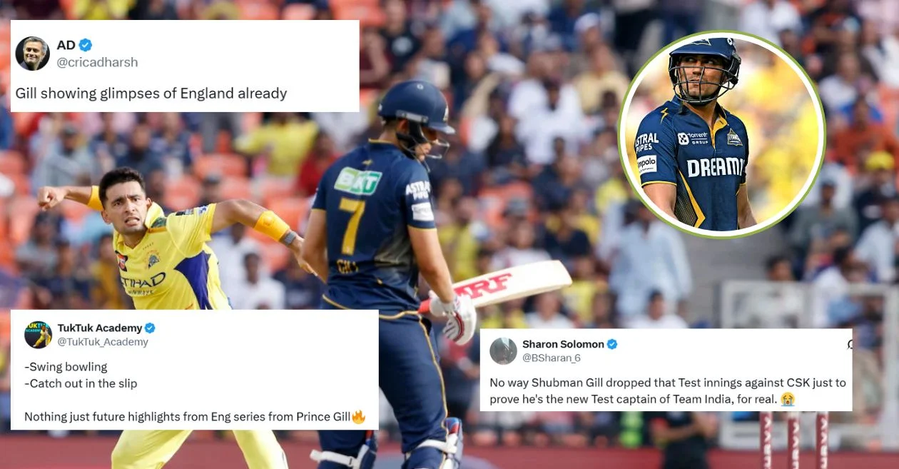 IPL 2025: ‘Showing glimpses of England’ – Fans mercilessly troll Shubman Gill after slip dismissal in GT vs CSK clash
