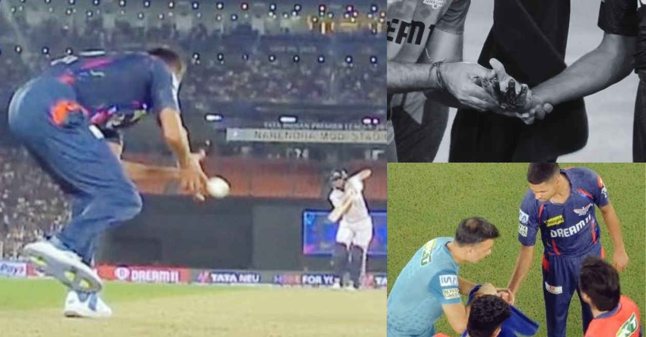 WATCH: Shubman Gill’s thunderous drive leaves Akash Singh bloodied in IPL 2025 clash between GT and LSG