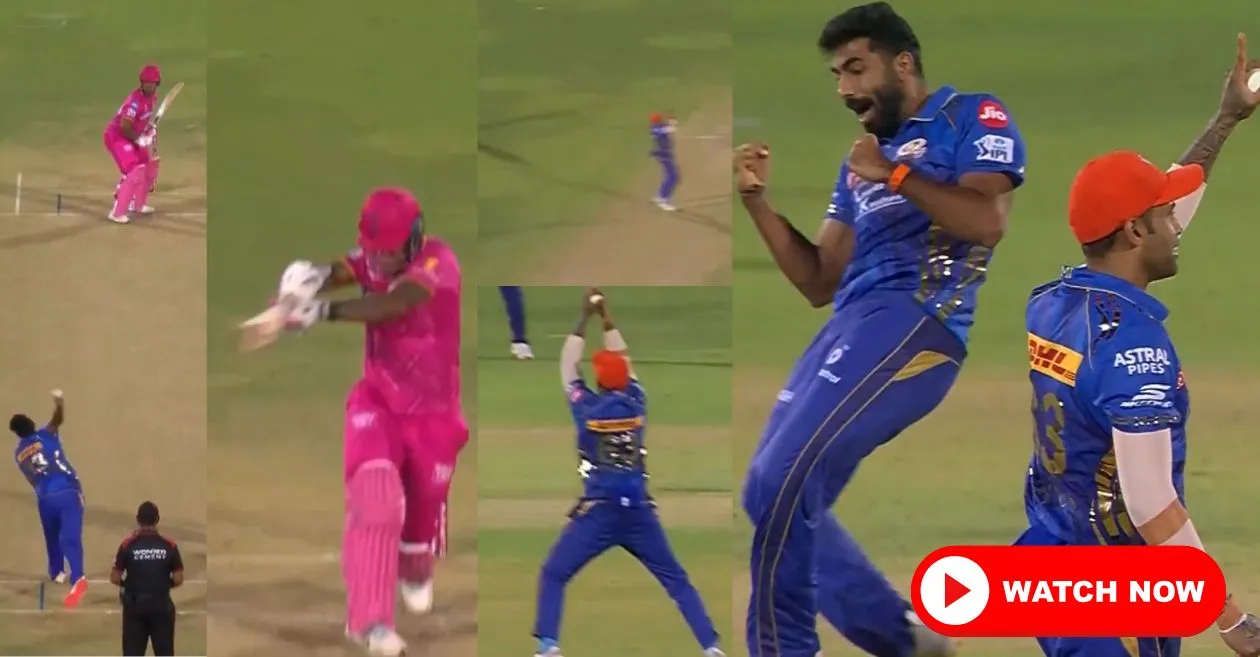 WATCH: Suryakumar Yadav takes a blinder to dismiss Shimron Hetmyer during RR vs MI clash in IPL 2025