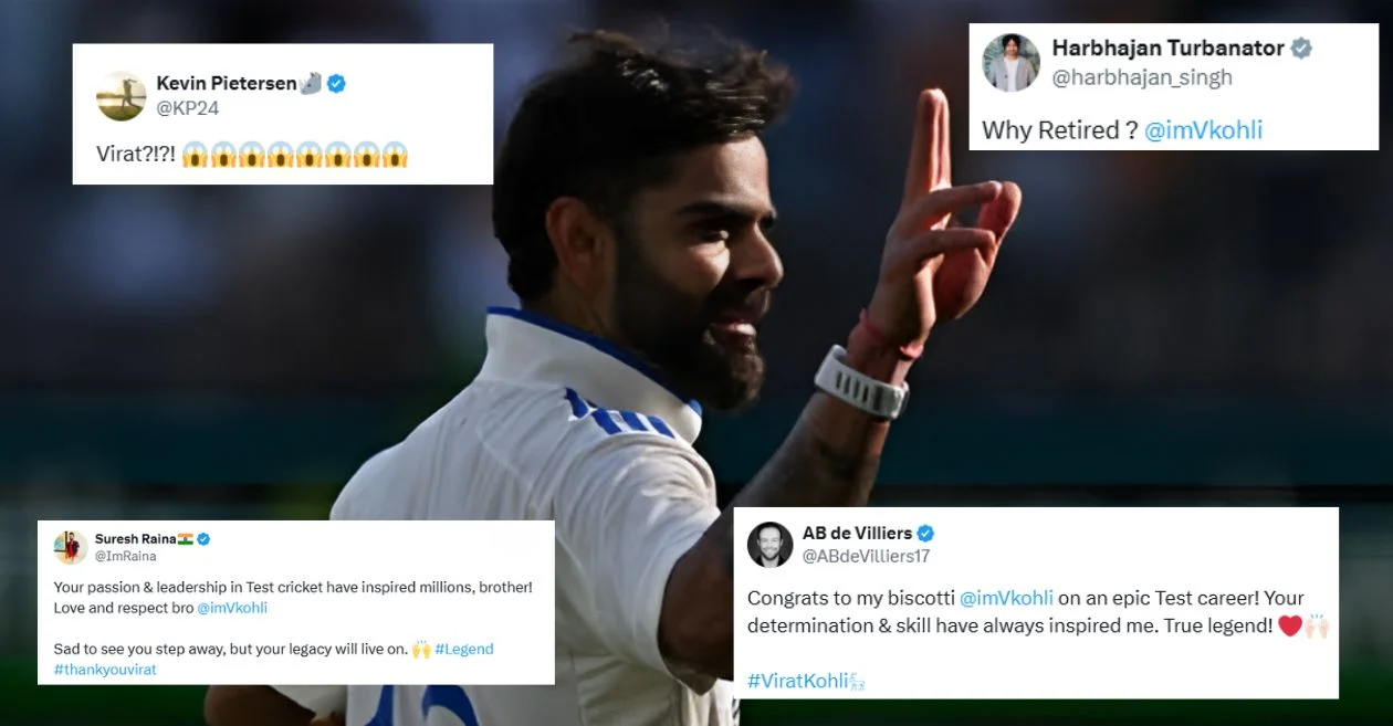 Cricket fraternity hails Virat Kohli after his retirement from the Test cricket