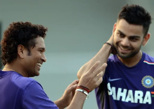 Virat Kohli and Sachin Tendulkar