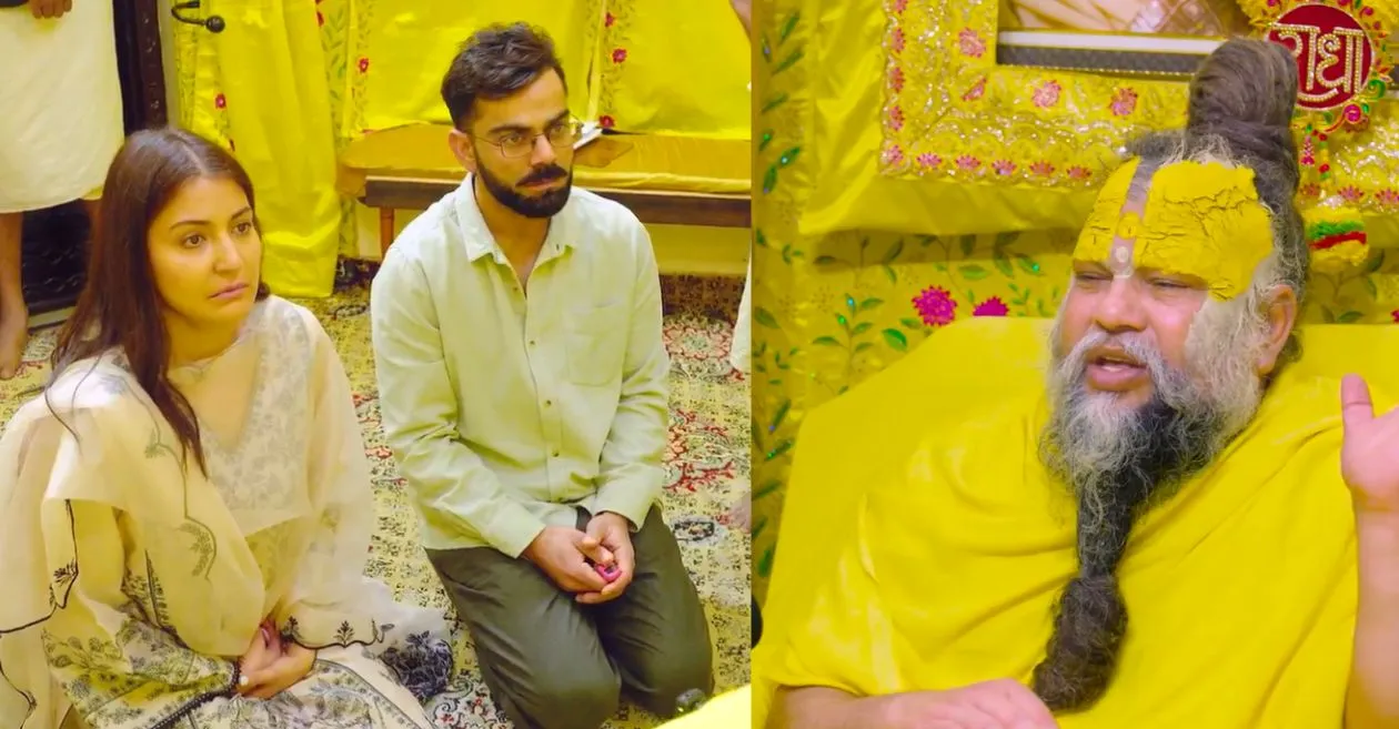 WATCH: Virat Kohli visits Vrindavan with Anushka Sharma to meet Premanand Maharaj after his Test retirement