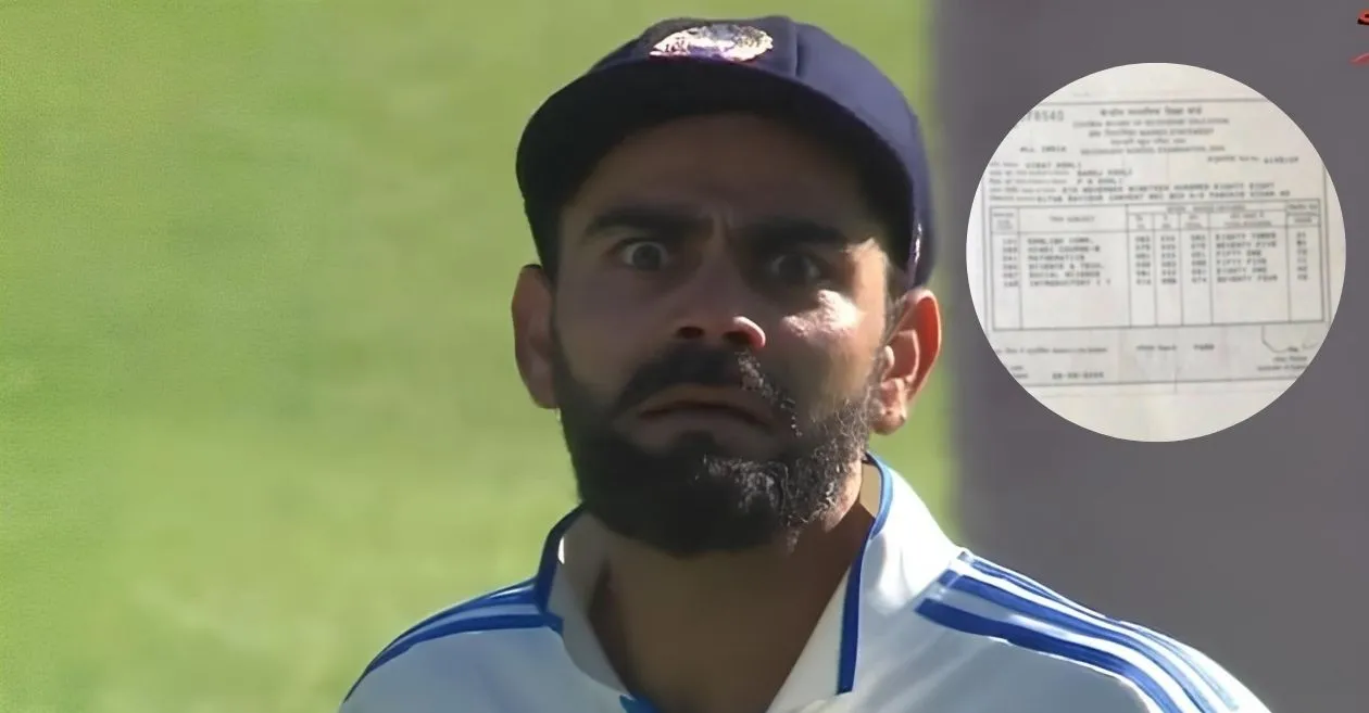 Virat Kohli’s class 10 marksheet resurfaces following his Test retirement