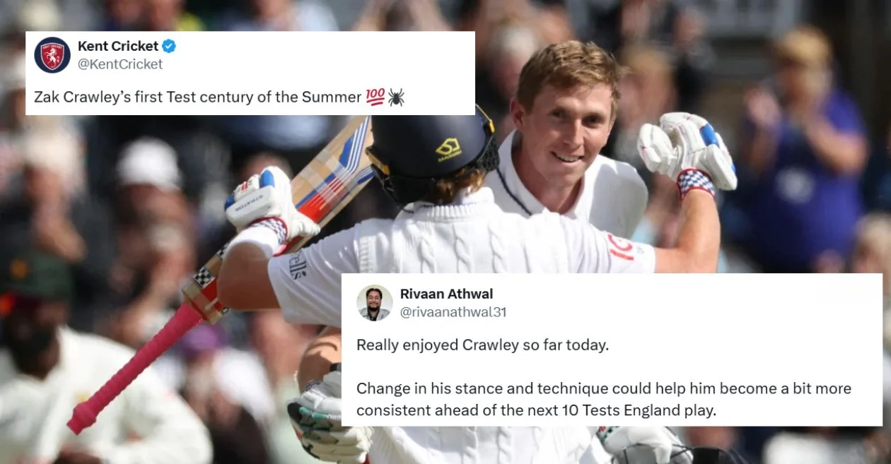 ENG vs ZIM: Netizens hail Zak Crawley after his remarkable century on Day 1 of the one-off Test
