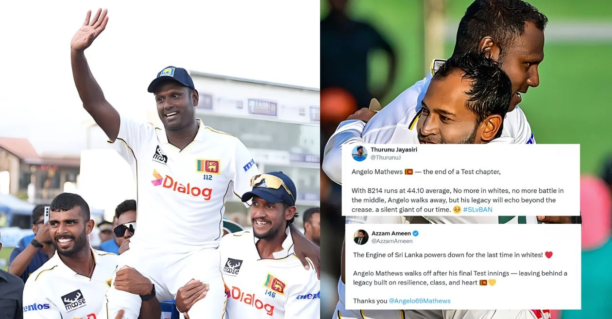 Fans react as Angelo Mathews’ Test journey for Sri Lanka ends with draw against Bangladesh in Galle