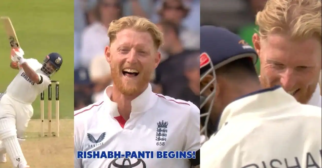 WATCH: Ben Stokes left in splits as Rishabh Pant dances down the pitch on Day 1 of Leeds Test – ENG vs IND
