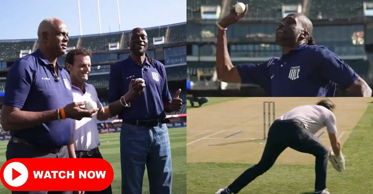 WATCH: Curtly Ambrose, Courtney Walsh and Adam Gilchrist kicks off MLC 2025 in style