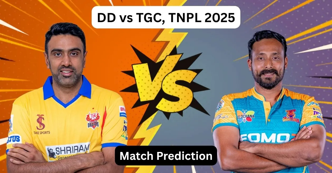 DD vs TGC, TNPL 2025: Match Prediction, Dream11 Team, Fantasy Tips & Pitch Report | Dindigul Dragons vs Trichy Grand Cholas