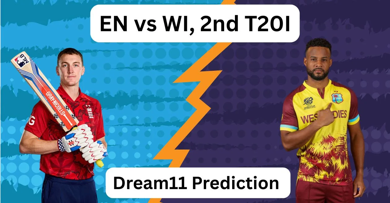 EN vs WI 2025, 2nd T20I: Match Prediction, Dream11 Team, Fantasy Tips and Pitch Report | England vs West Indies