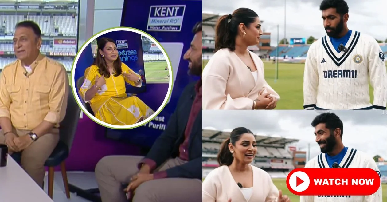 ENG vs IND [WATCH]: Jasprit Bumrah’s priceless response to wife Sanjana Ganesan over Sunil Gavaskar and Cheteshwar Pujara’s five-Test request