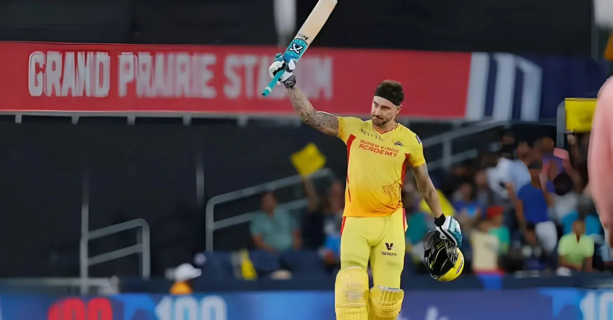 Faf du Plessis smashes multiple records with a blazing century in MLC 2025, equals Rohit Sharma and overtakes Babar Azam
