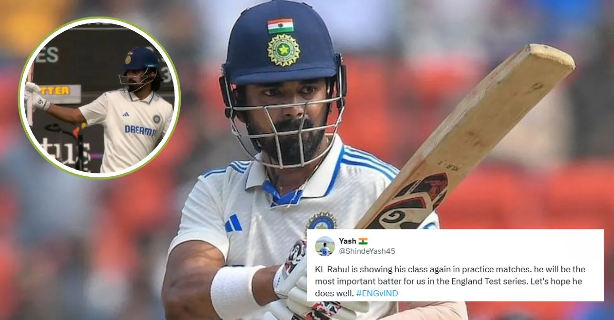 Netizens react as KL Rahul ends Day 1 with a spectacular century during ENG-Lions vs IND-A 2nd Unofficial Test