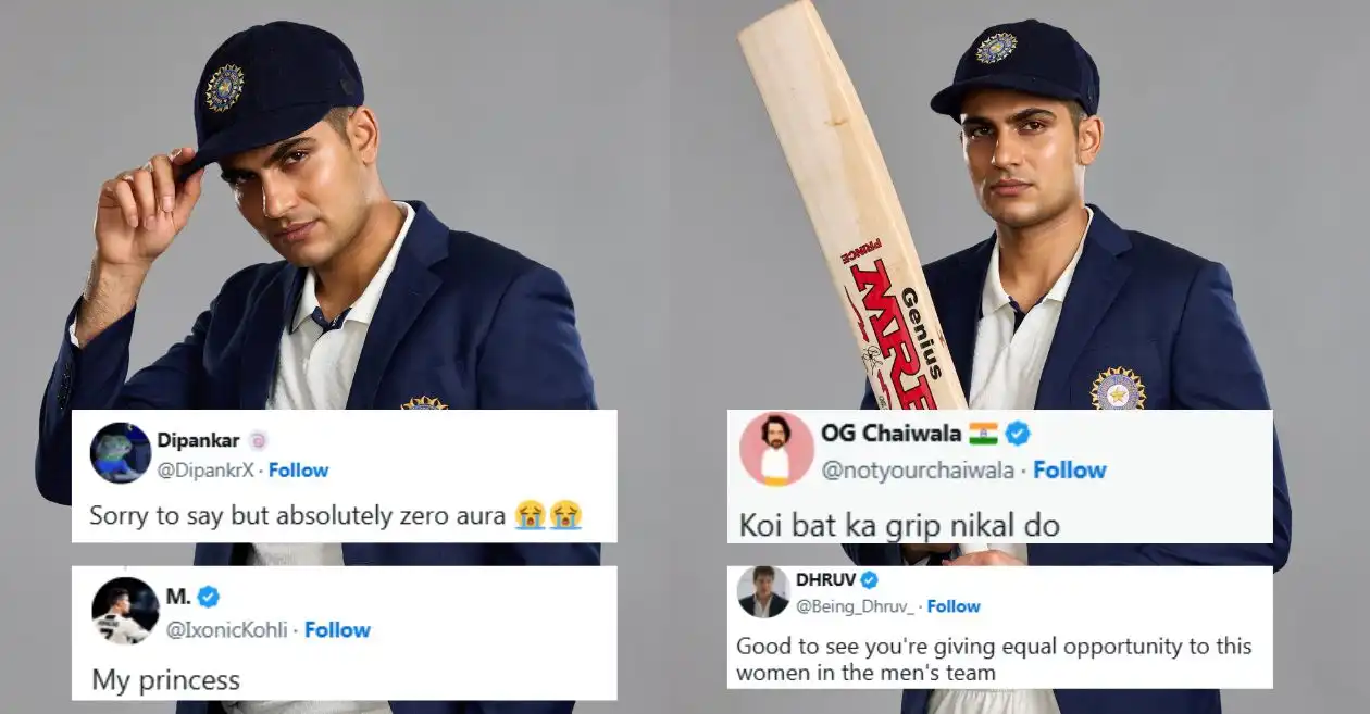 Fans brutally troll Shubman Gill after he poses in Team India’s blazer ahead of Test series against England