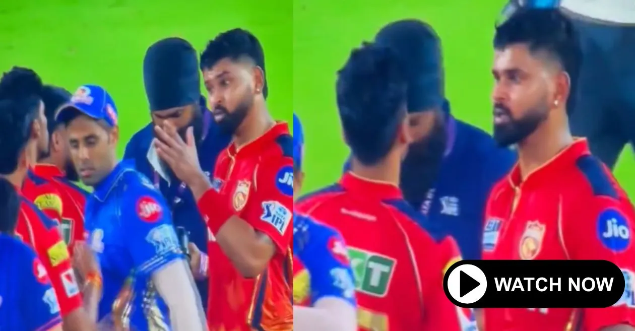 IPL 2025 [WATCH]: Furious Shreyas Iyer gives Shashank Singh an earful during handshake post Punjab Kings’ victory over Mumbai Indians in Qualifier 2