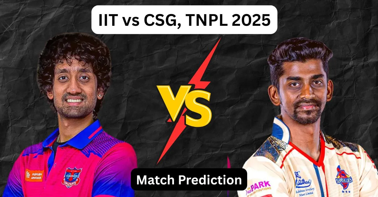 IIT vs CSG, TNPL 2025: Match Prediction, Dream11 Team, Fantasy Tips & Pitch Report | IDream Tiruppur Tamizhans vs Chepauk Super Gillies