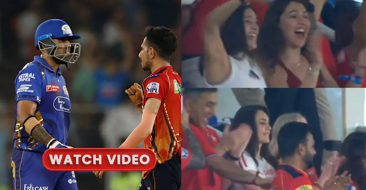 WATCH: RJ Mahvash and Preity Zinta’s epic reaction after Yuzvendra Chahal removes Suryakumar Yadav | PBKS vs MI, IPL 2025 Qualifier 2