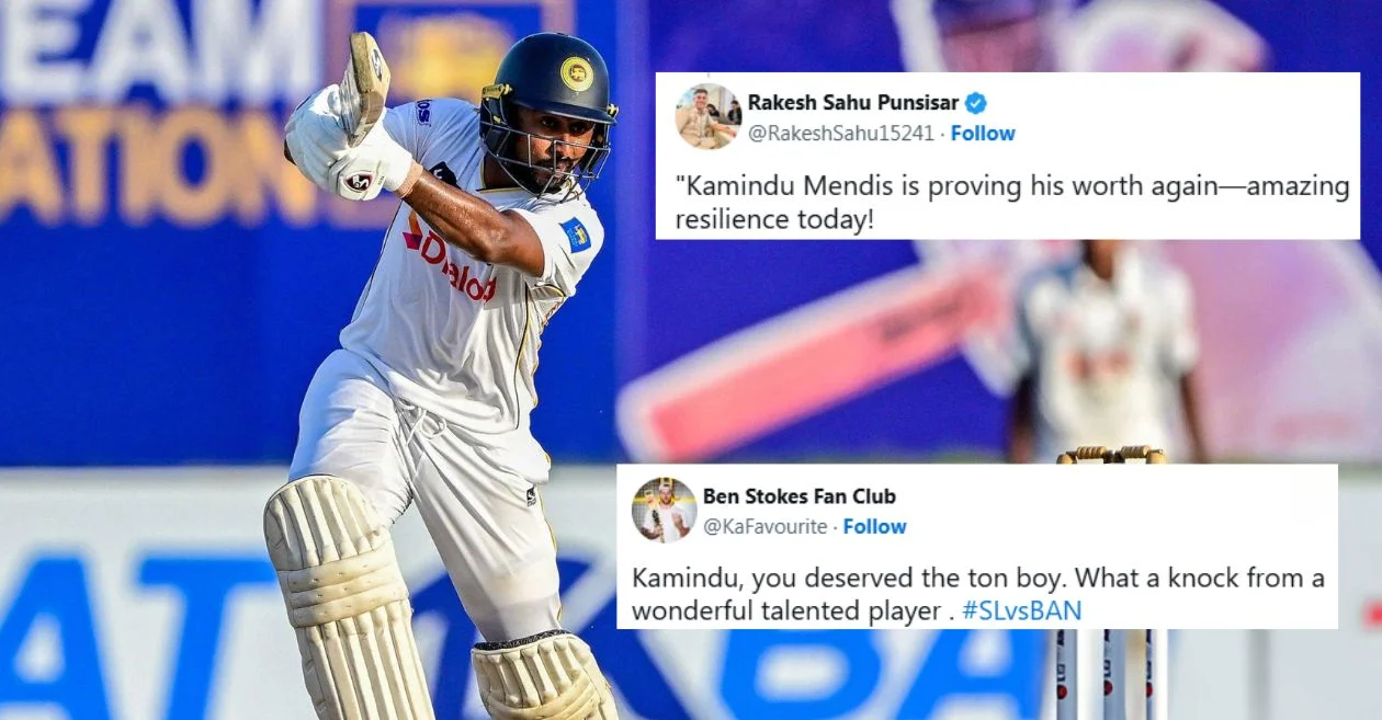 Fans react as Kamindu Mendis misses out on a well-deserved ton against Bangladesh in the first Test at Galle