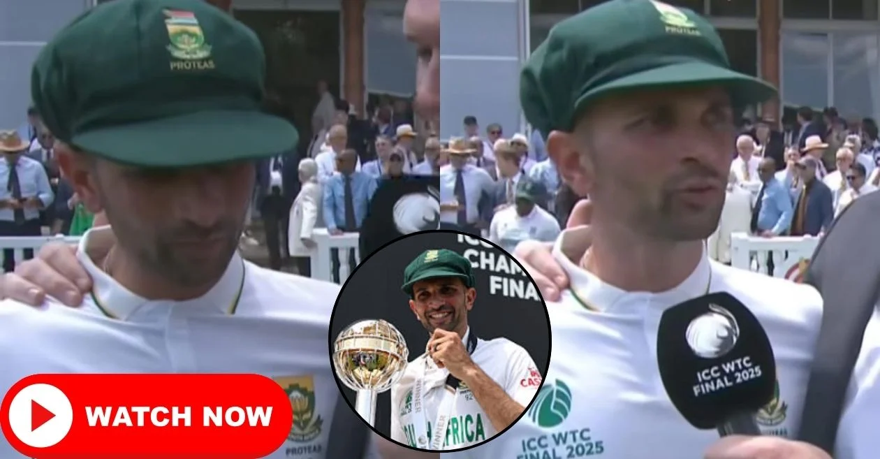 WATCH: Emotional Keshav Maharaj breaks down after South Africa’s historic WTC 2025 triumph over Australia