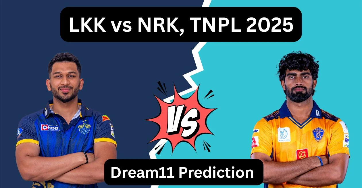 LKK vs NRK, TNPL 2025: Match Prediction, Dream11 Team, Fantasy Tips & Pitch Report | Lyca Kovai Kings vs Nellai Royal Kings