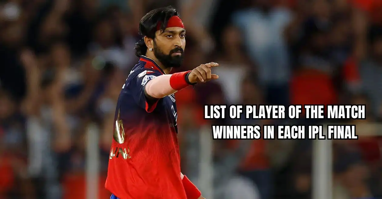 Complete list of Player of the Match winners in IPL Final since 2008 to 2025