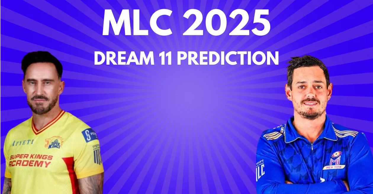 TEX vs NY, MLC 2025: Match Prediction, Dream11 Team, Fantasy Tips & Pitch Report | Texas Super Kings vs MI New York
