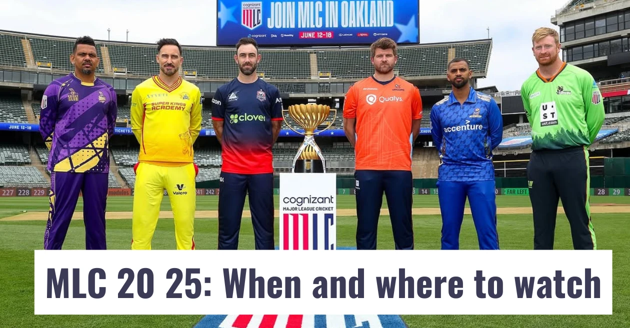 MLC 2025: Schedule, Broadcast & Live Streaming details – When and where to watch in India, USA, Caribbean & other countries