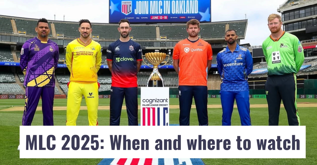 MLC 2025: Schedule, Broadcast & Live Streaming details – When and where to watch in India, USA, Caribbean & other countries