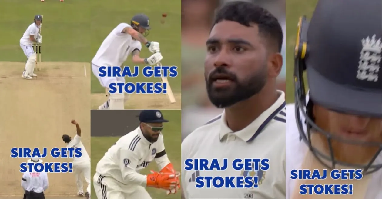 ENG vs IND [WATCH]: Mohammed Siraj aggressively celebrates after dismissing Ben Stokes on Day 3 of the Headingley Test