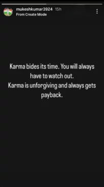 Mukesh Kumar Instagram story