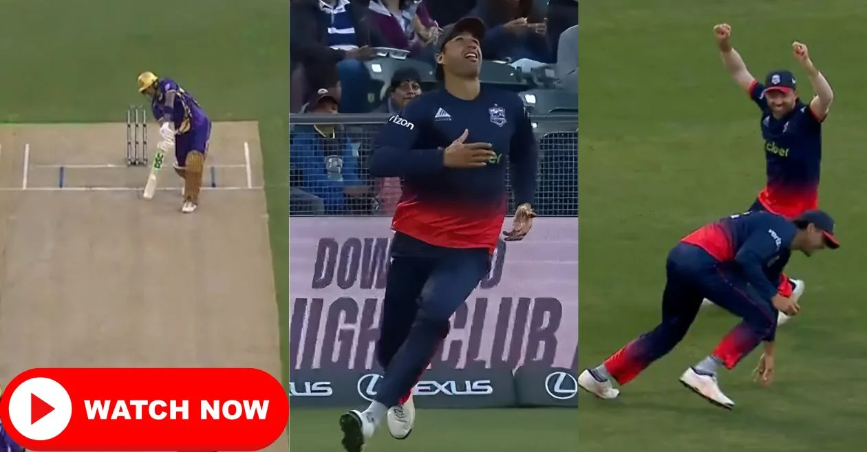 MLC 2025 [WATCH]: Obus Pienaar’s sensational sliding catch sends Alex Hales packing in WAS vs LAS clash