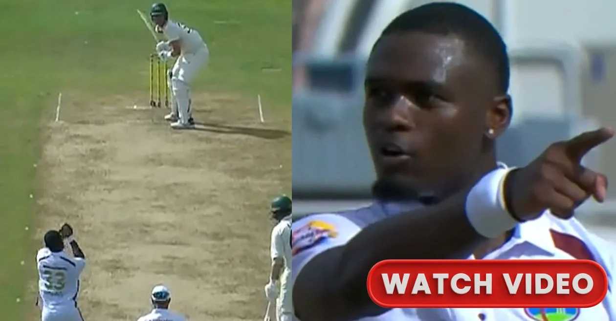 WI vs AUS [WATCH]: Jayden Seales gives Pat Cummins a heated send-off after dismissing him on Day 1 of first Test