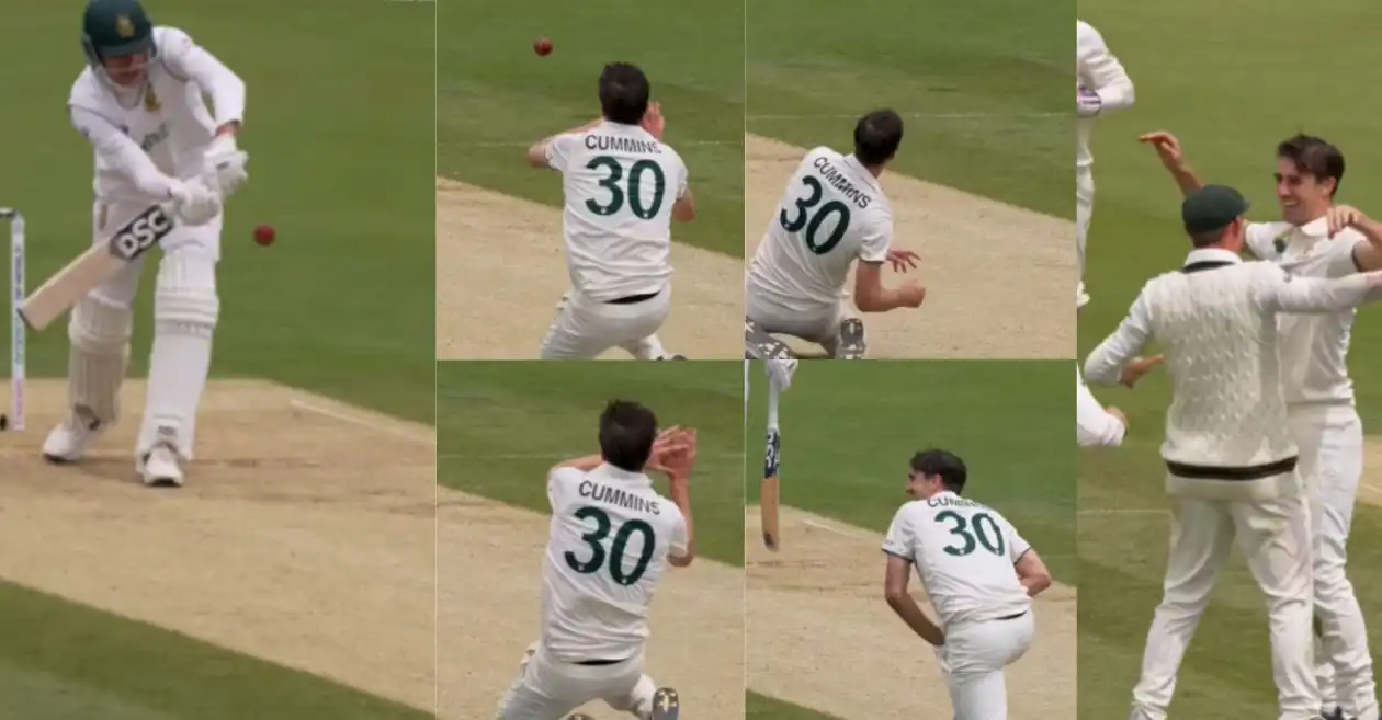 WATCH: Pat Cummins’ stunning caught and bowled gets rid of Marco Jansen on Day 2 of WTC 2025 Final – SA vs AUS