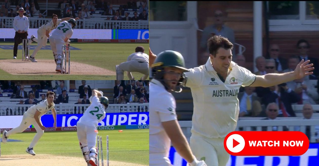 WTC 2025 Final [WATCH]: Pat Cummins bamboozles Wiaan Mulder with a magical delivery during SA vs AUS Day 1 clash
