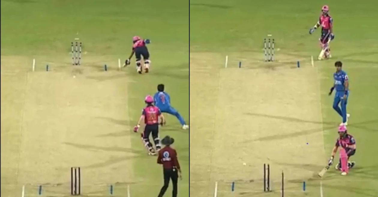 [WATCH] Rare double-stump run out stuns MPL 2025: Suraj Shinde’s one-throw wonder