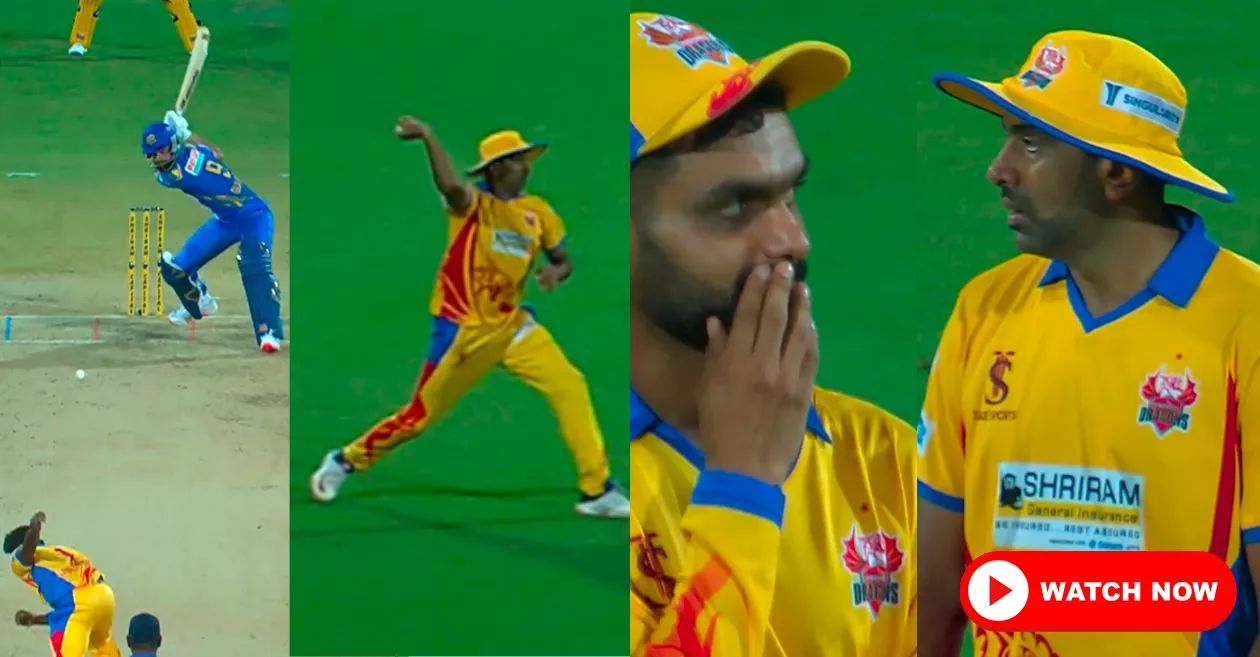 WATCH: Ravichandran Ashwin’s off-target throw leads to hilarious triple overthrow moment in TNPL 2025