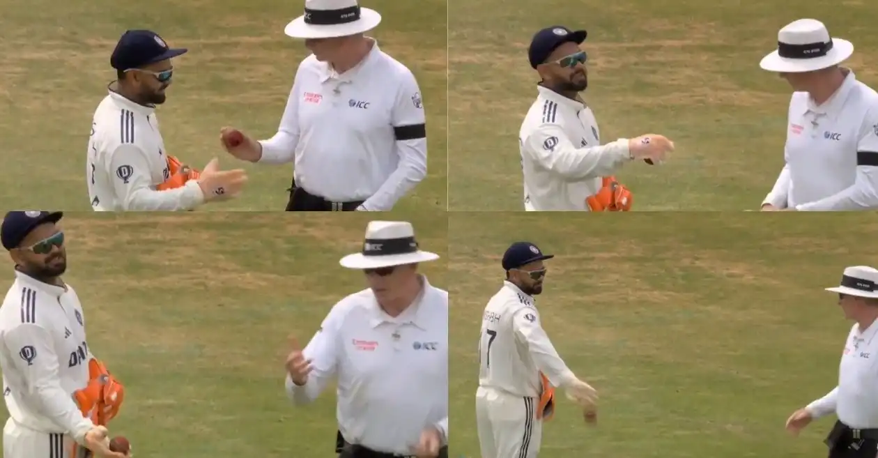 WATCH: Frustrated Rishabh Pant throws ball in disbelief after umpire denies replacement on Day 3 of Headingley Test