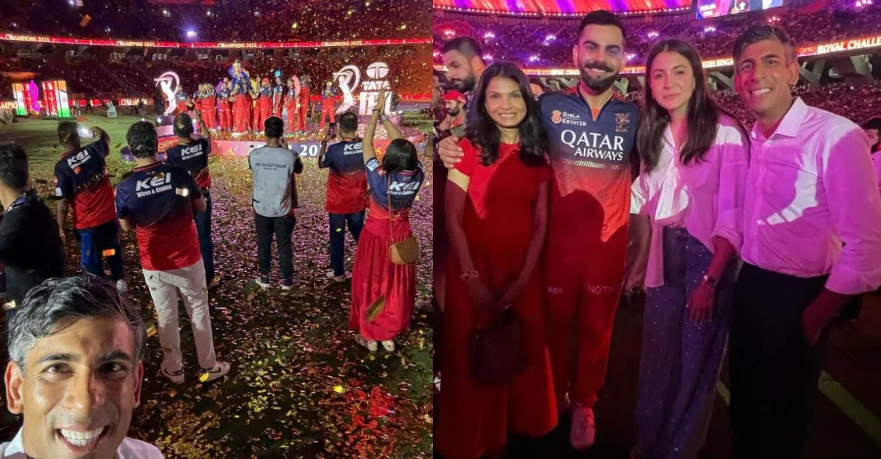 Former UK PM Rishi Sunak joins Virat Kohli and Anushka Sharma in celebrating RCB’s IPL 2025 victory