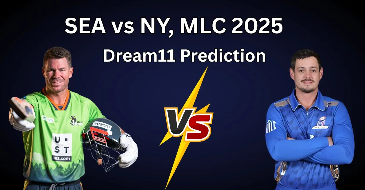 SEA vs NY, MLC 2025: Match Prediction, Dream11 Team, Fantasy Tips & Pitch Report | Seattle Orcas vs MI New York