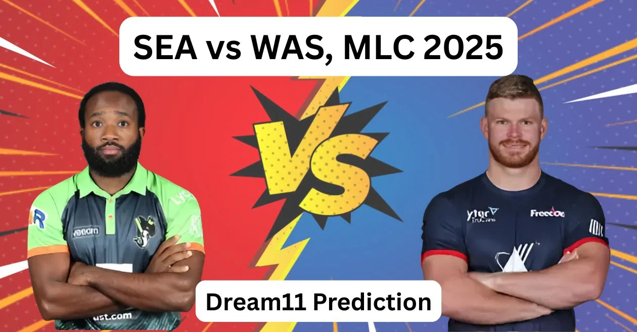 SEA vs WAS, MLC 2025: Match Prediction, Dream11 Team, Fantasy Tips & Pitch Report | Seattle Orcas vs Washington Freedom