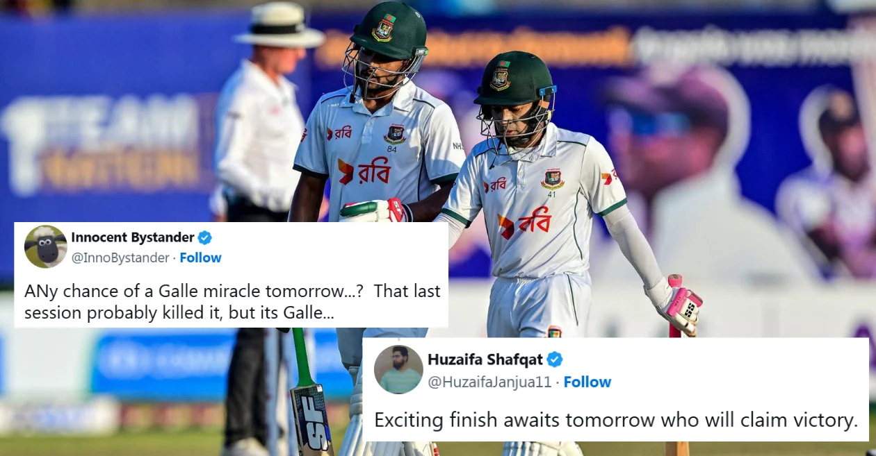 Fans erupt as Bangladesh tighten grip on Day 4 of Galle Test against Sri Lanka