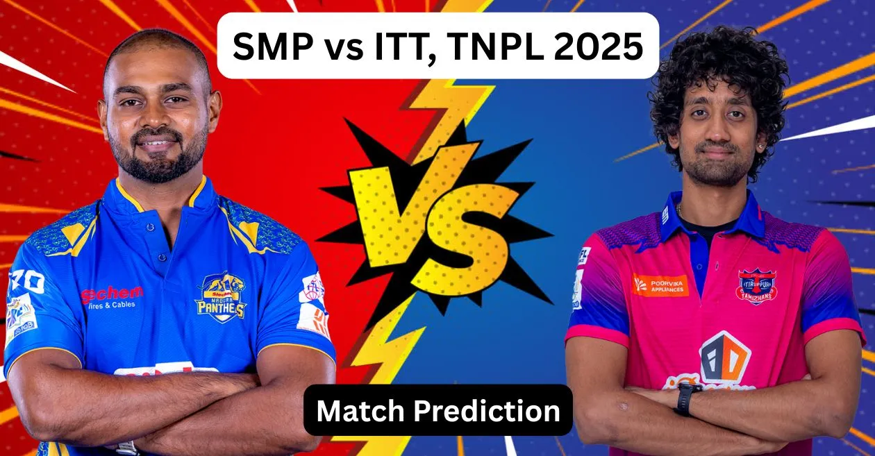 SMP vs ITT, TNPL 2025: Match Prediction, Dream11 Team, Fantasy Tips & Pitch Report | Siechem Madurai Panthers vs IDream Tiruppur Tamizhans