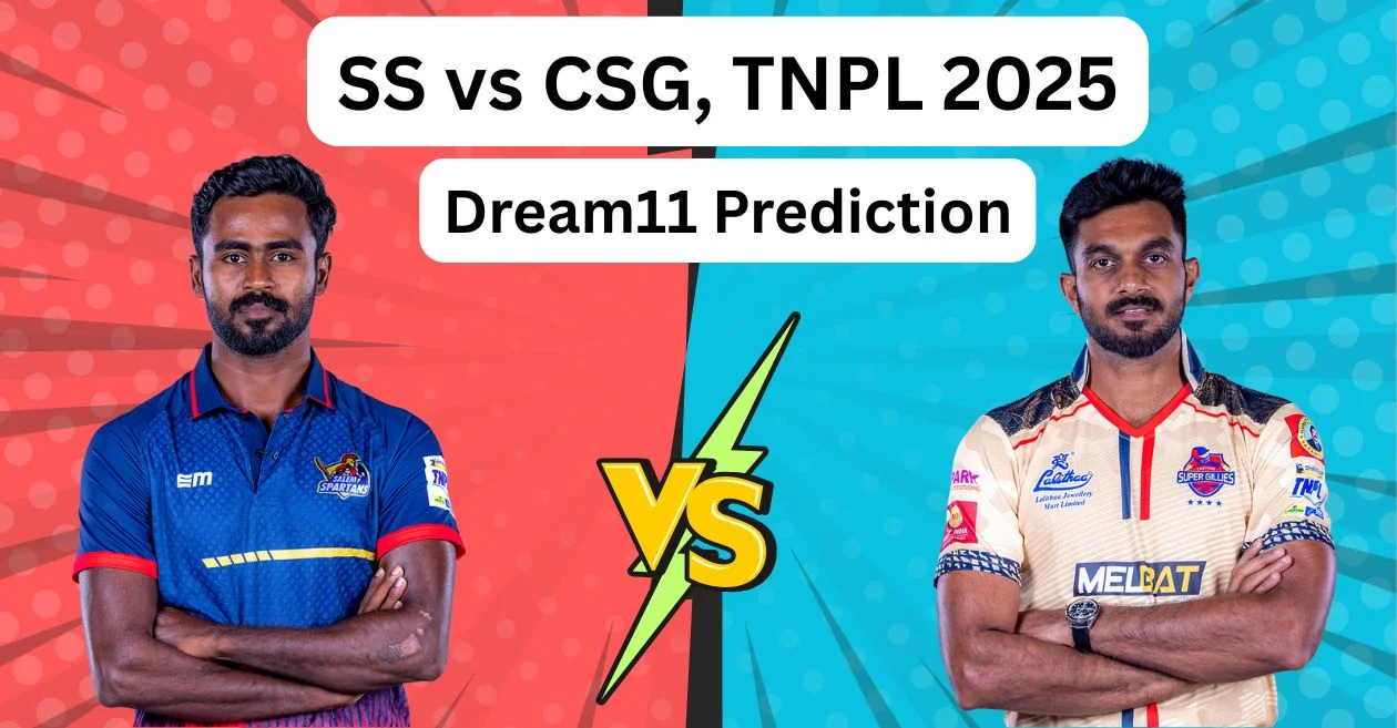 SS vs CSG, TNPL 2025: Match Prediction, Dream11 Team, Fantasy Tips & Pitch Report | Salem Spartans vs Chepauk Super Gillies
