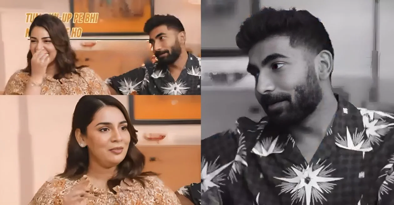 WATCH: Sanjana Ganesan leaves Jasprit Bumrah speechless with a clever one-liner as they recount their marriage tale